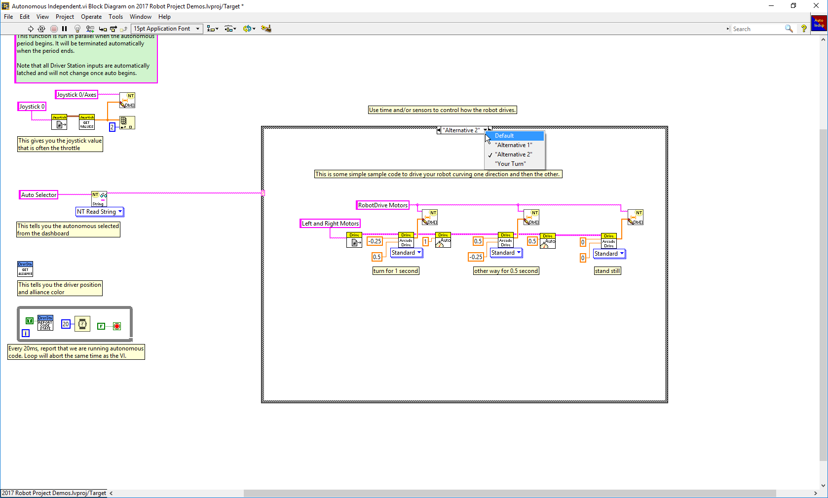 Right click the case structure