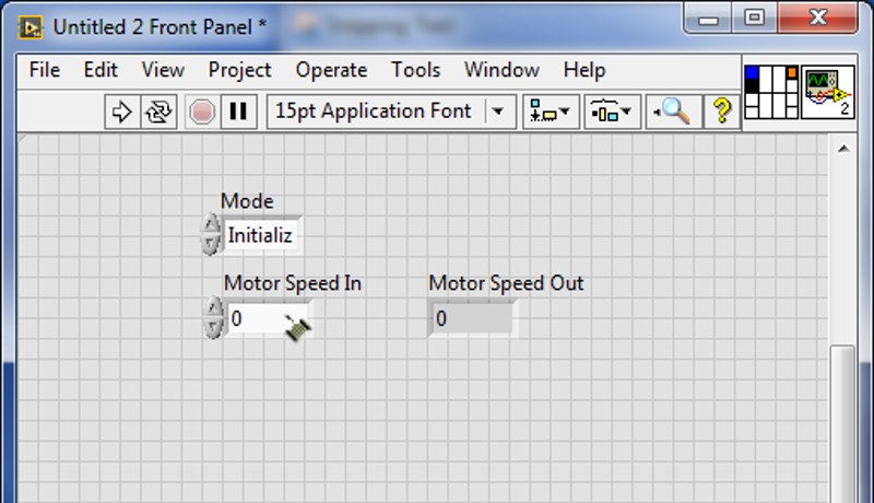 select the corresponding control/indicator