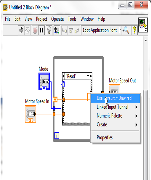 Use the default value when not reading