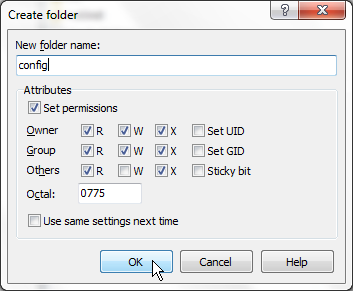 WinSCP name the folder