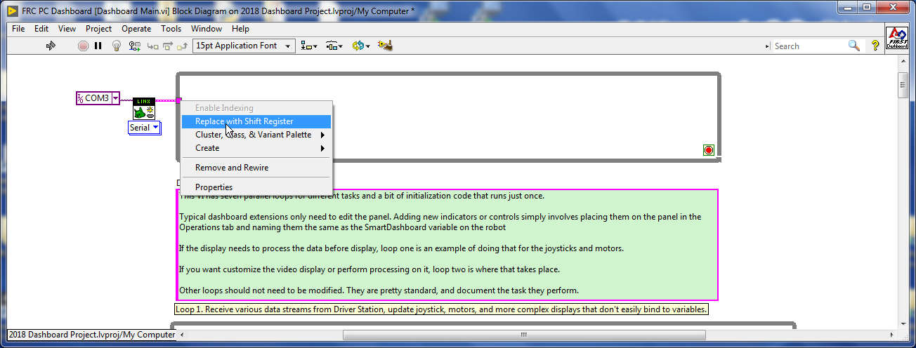 Wire resource to loop