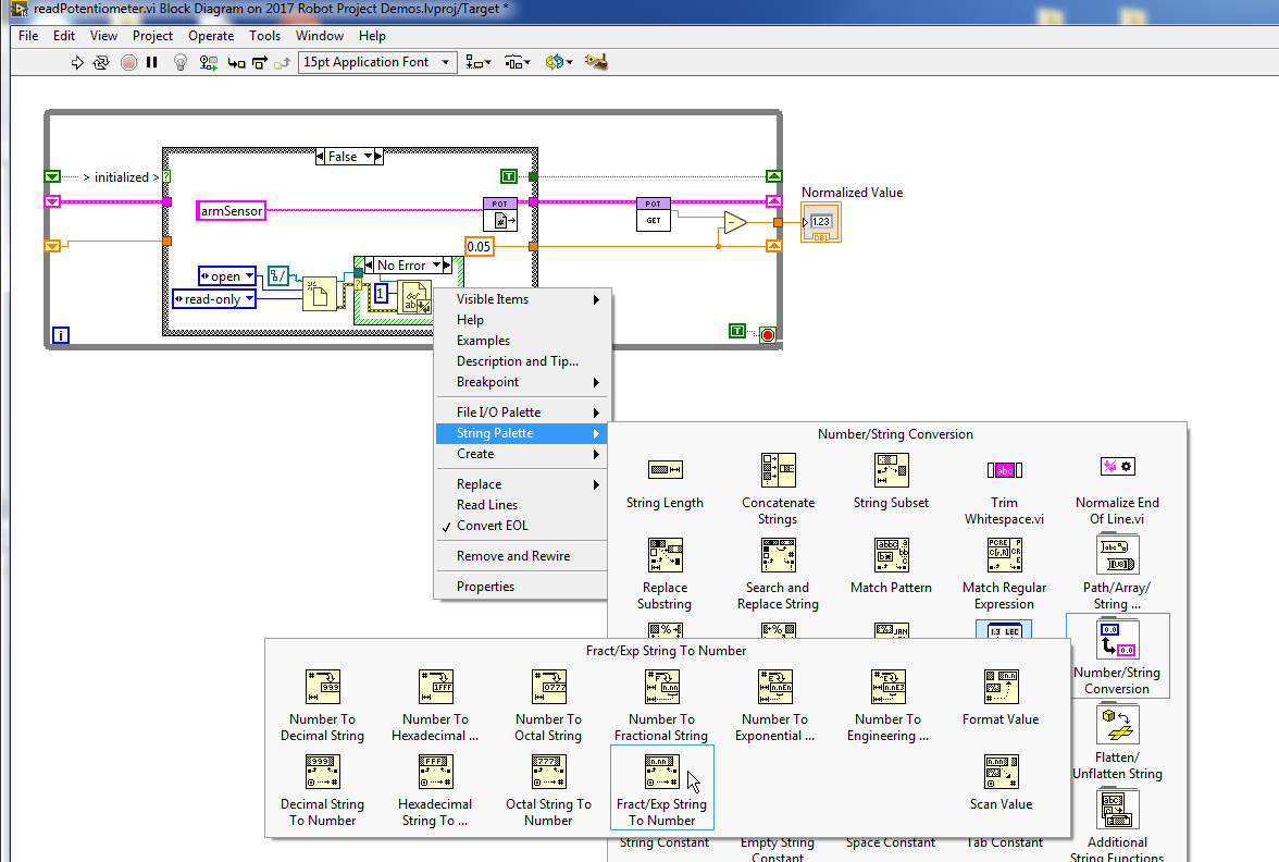 Get a Frc/Exp String to Number VI