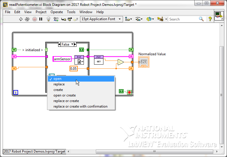 Create an Open constant for the operation